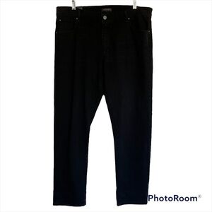 NWT Ann Taylor The Girlfriend Low-rise Slim Fit Black Jeans Size 12